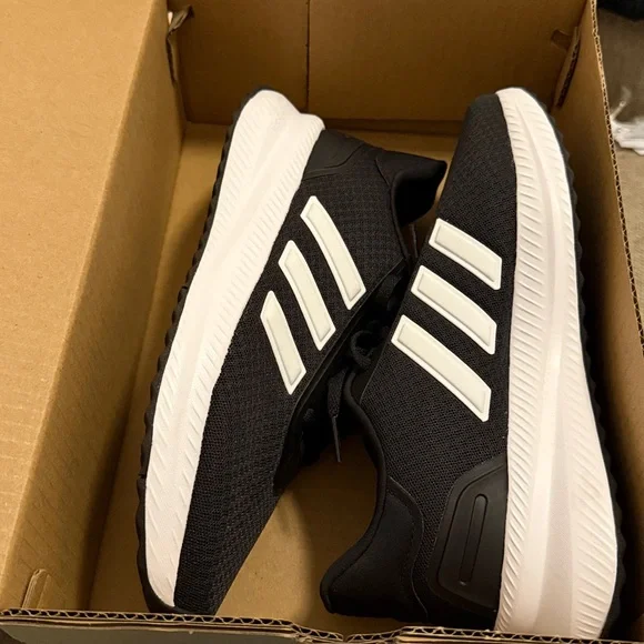 Adidas Woman’s Black X-PLRPATH Athletic Shoes with White Stripes - Picture 6 of 8